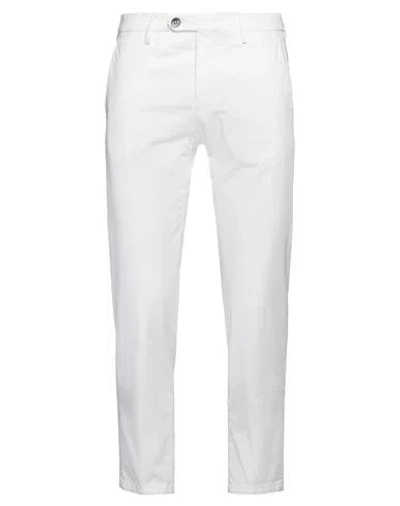 Michael Coal Man Pants White Size 33 Cotton, Elastane