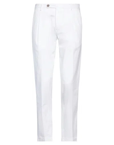 MICHAEL COAL MICHAEL COAL MAN PANTS WHITE SIZE 35 COTTON, ELASTANE