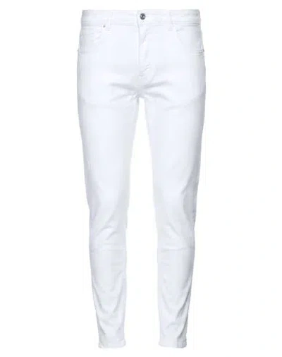 Michael Coal Man Pants White Size 36 Cotton, Elastane