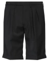 Michael Coal Man Shorts & Bermuda Shorts Black Size 33 Polyester, Wool, Elastane