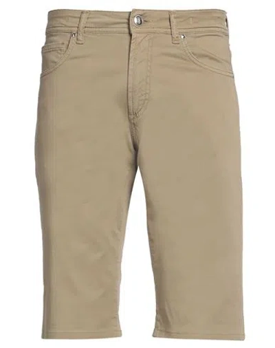 Michael Coal Man Shorts & Bermuda Shorts Khaki Size 31 Cotton, Elastane In Beige