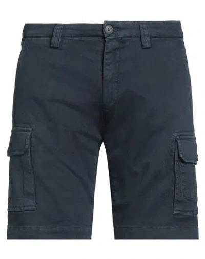 Michael Coal Man Shorts & Bermuda Shorts Navy Size 32 Cotton, Elastane In Blue