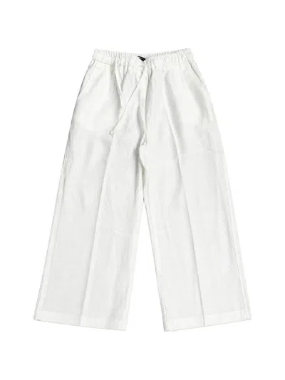 Michael Coal Kids' Mason Drawstring-waist Trousers In White