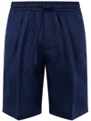 Michael Coal Max Drawstring Bermuda Trousers Clothing In Blue