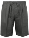Michael Coal Max Drawstring Bermuda Trousers Clothing In Gray