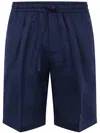 MICHAEL COAL MICHAEL COAL MAX DRAWSTRING BERMUDA TROUSERS