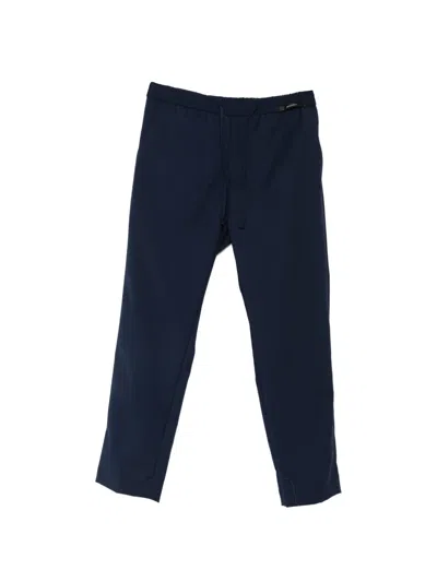 Michael Coal Mc Adam Drawstring Elasticated-waist Trousers In Blue