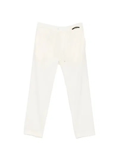Michael Coal Mc Adam Drawstring-waistband Trousers In White
