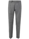 Michael Coal Mc-frederick 3104 Capri Trousers With Pence In Gray