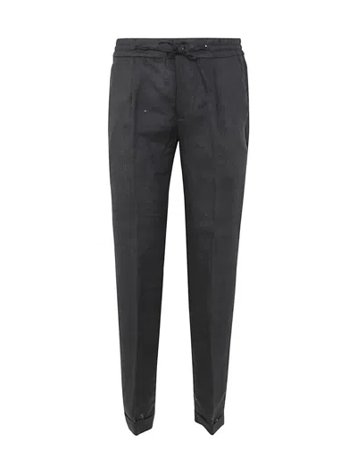 Michael Coal Mc Johnny 3954 Opening Trousers With Drawstring In Black