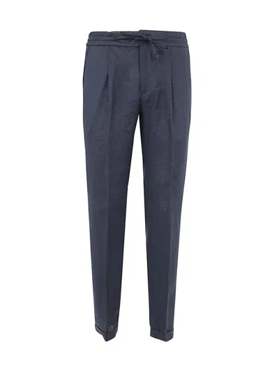 Michael Coal Mc Johnny 3954 Apertura Trousers With Coulisse In Blue