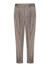 Michael Coal Mud-colored Stretch Viscose Blend Mc Trousers In Beige