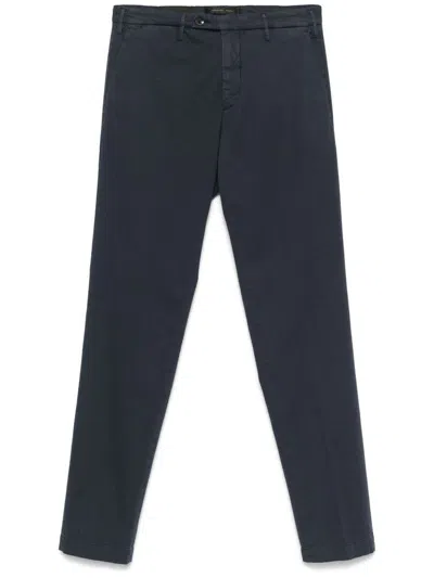 MICHAEL COAL NAVY BLUE STRETCH TROUSERS
