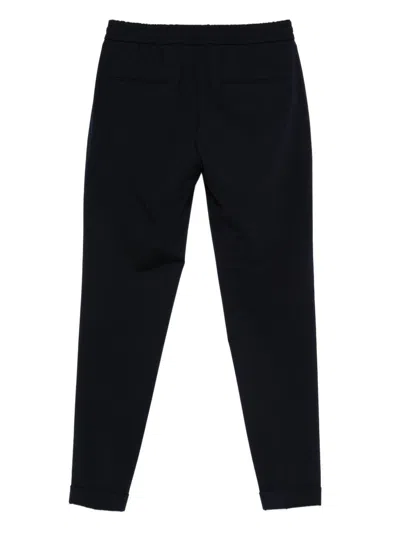 Michael Coal Navy Blue Trousers With Drawstring