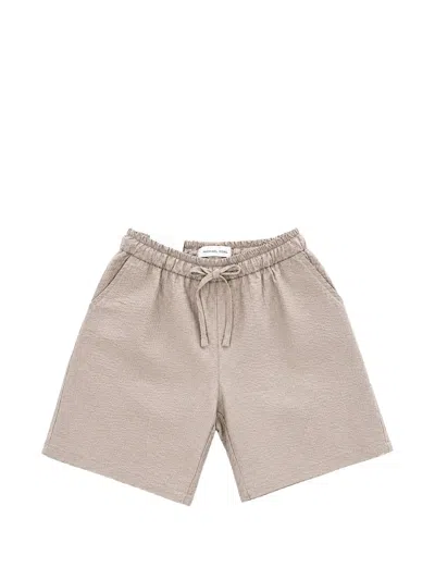 Michael Coal Kids' Noah Drawstring-waist Shorts In Brown