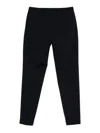 Michael Coal Navy Drawstring Trousers In Black