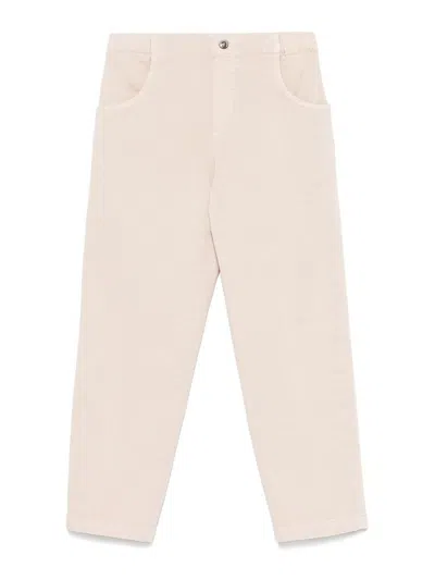 Michael Coal Kids' Trousers With Logo In Sand