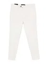 Michael Coal Cream Trousers  Front Button In White