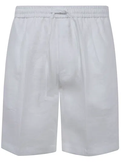 Michael Coal Pantaloni Corti Coulisse "max Coulisse Bermuda Trousers" In White