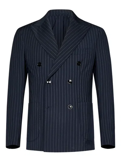 Michael Coal Pinstripe Double-breasted Blazer