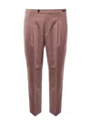 Michael Coal Pleat-detailed Trousers In Purple