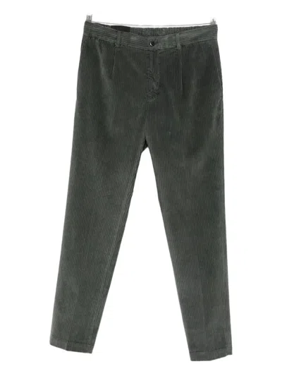 MICHAEL COAL PLEATED CORDUROY TROUSERS