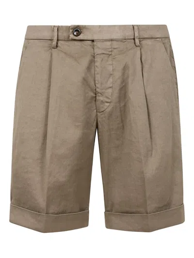 Michael Coal Pleated Cuffed Shorts