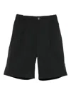 Michael Coal Pleated Elastic-waist Shorts In Black