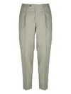 Michael Coal Pleated Tailored Trousers In Gray