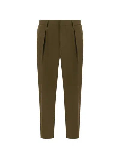 Michael Coal Pleated Trousers In Gray