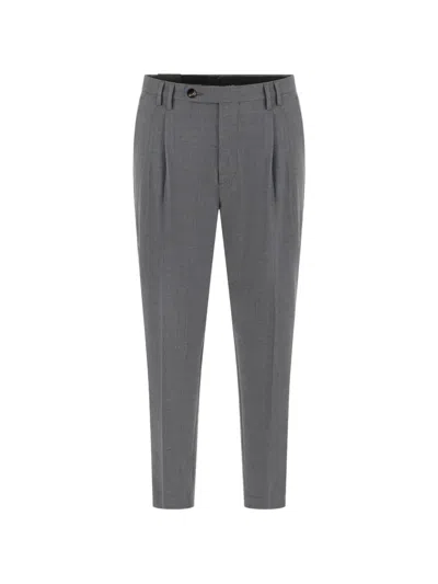 Michael Coal Pleated-detail Tailored Trousers In Gray