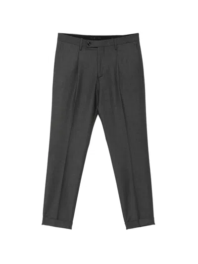 Michael Coal Pleated-detail Trousers In Gray