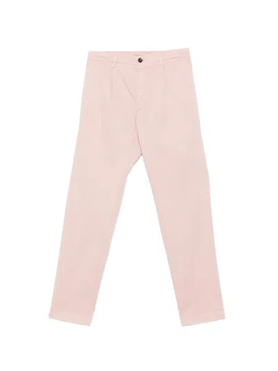 Michael Coal Pleated-front Trousers In Pink