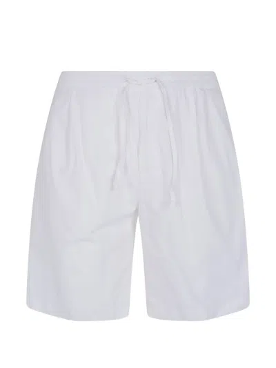 Michael Coal Popeline Bermuda Trousers In White