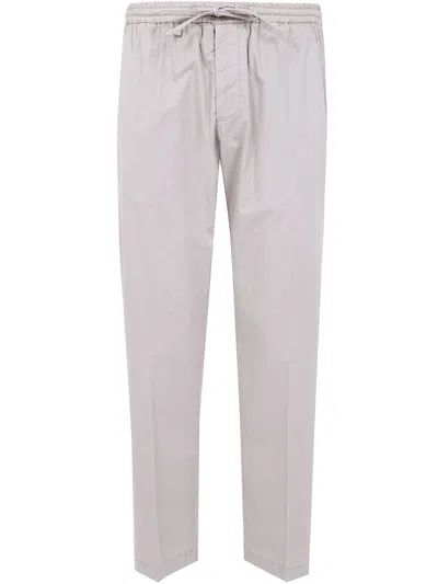 Michael Coal Popeline Coulisse Trousers In Gray