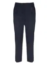 Michael Coal Pressed Crease Trousers In Blue