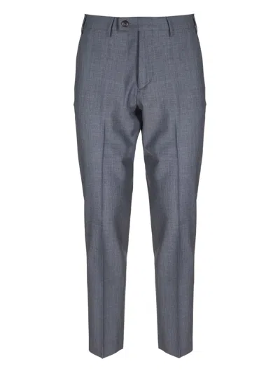 Michael Coal Pressed Crease Trousers In Gray