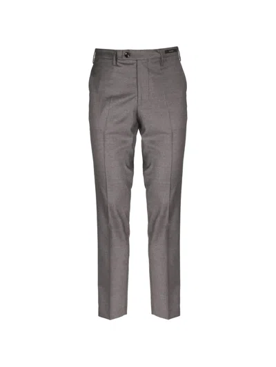 Michael Coal Pressed-crease Tailored Trousers In Grey