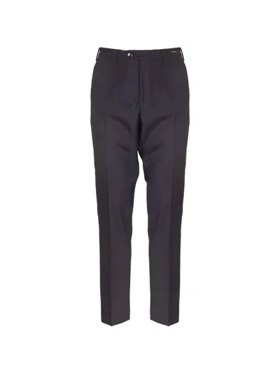 Michael Coal Pressed-crease Trousers In Black