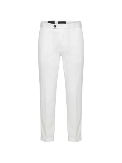 Michael Coal Pressed-crease Turned-up-hem Trousers In Metallic