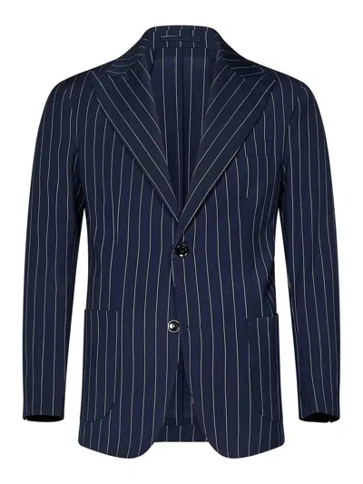 Michael Coal Single-breasted Blazer In Blue