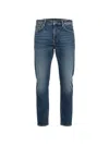 Michael Coal Stone-washed Five-pocket Jeans In Blue