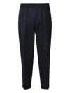 Michael Coal Tk America Double Pleated Trousers In Black