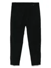 Michael Coal Tapered Trousers In Black