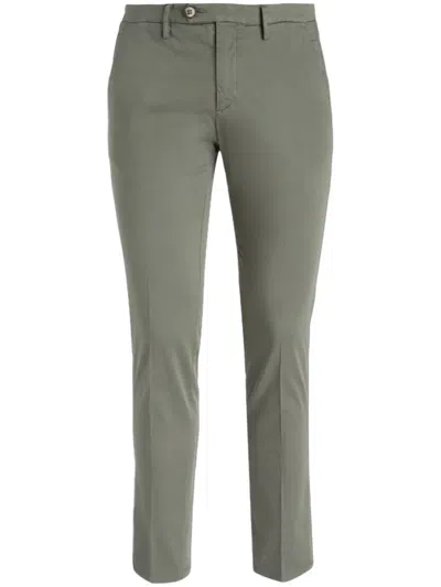 Michael Coal Tapered Trousers In Green