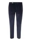 Michael Coal Mc-brad Plus 2741 Capri Trousers In Blue