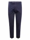 Michael Coal Button-fly Cotton Trousers In Blue