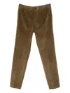 Michael Coal Casual Pants With Belt Loops In Brown