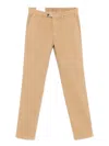 Michael Coal Button-fastening Trousers In Brown