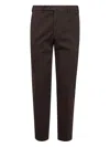 Michael Coal Logo-patch Trousers In Brown